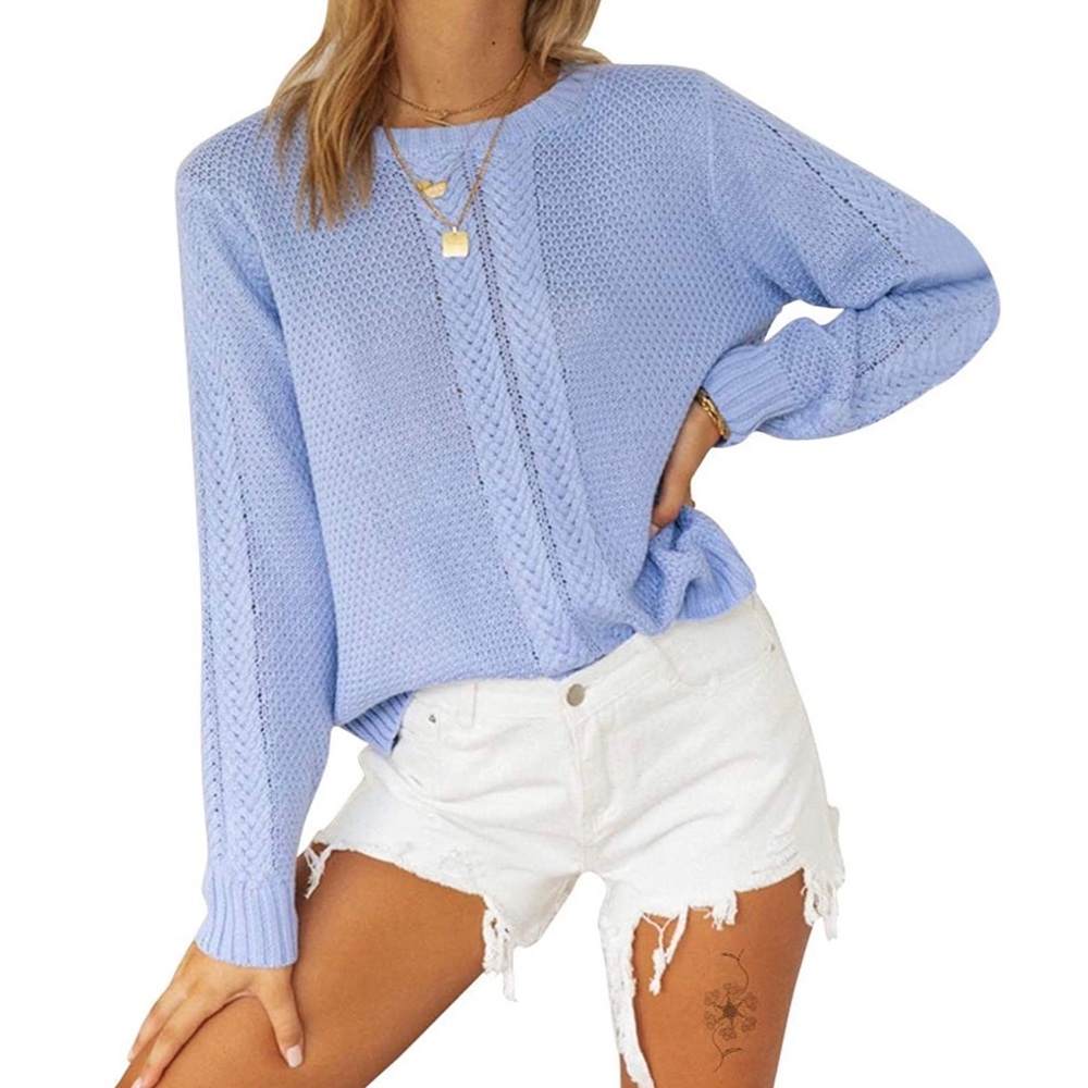 Blue Sweater *WORN ONCE* Perfect for a Gender Reveal